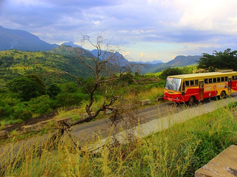 Madurai to Munnar by bus
