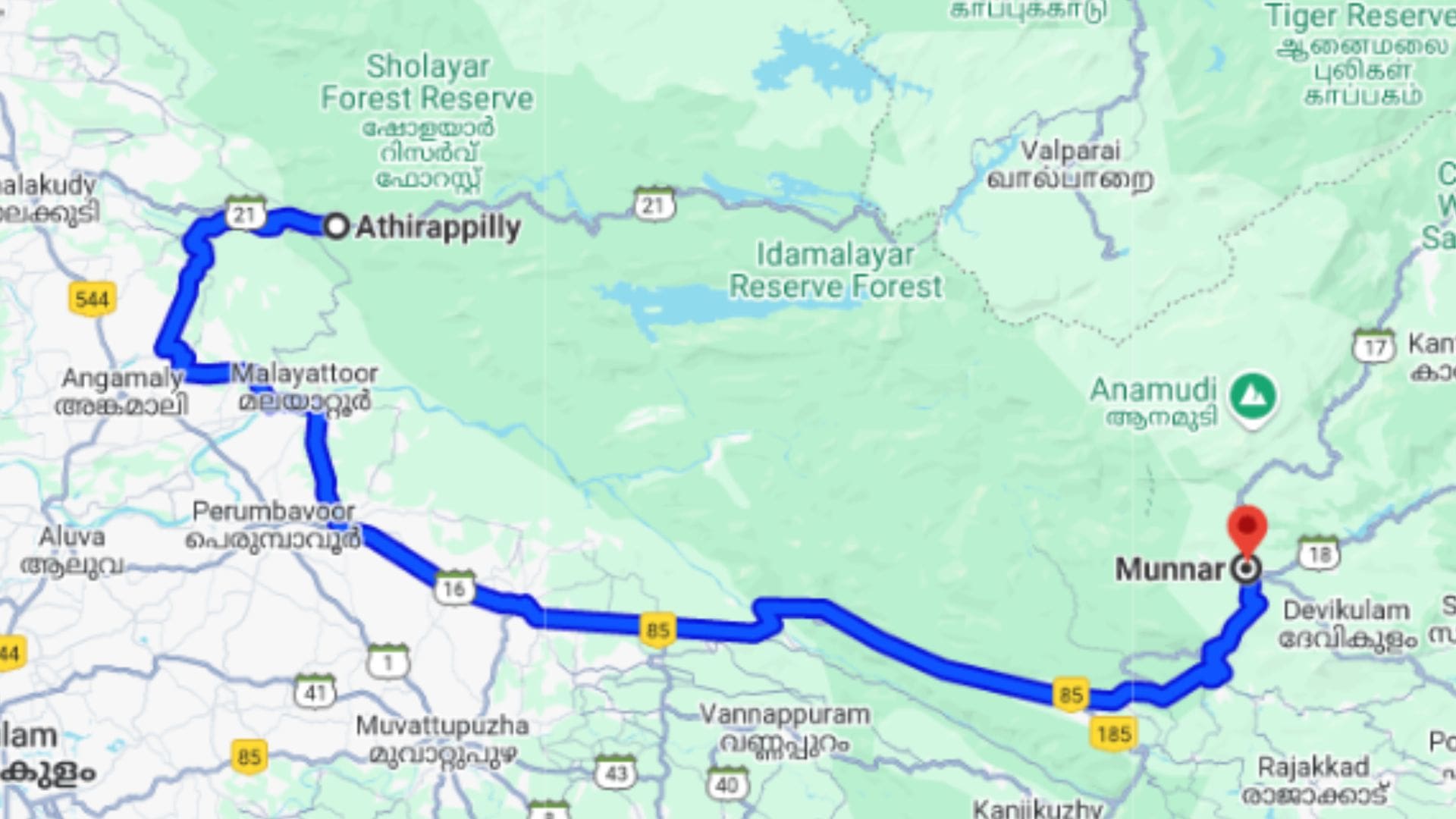 athirapilly-to-munnar