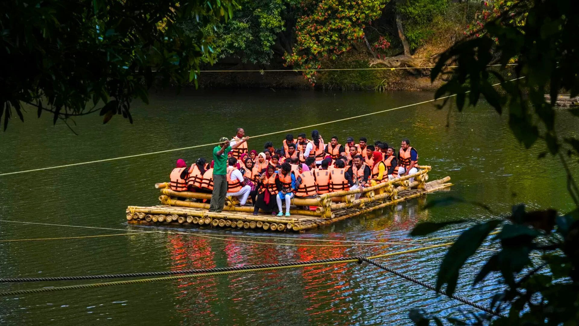 bamboo-rafting-kuruva-island-wayanad